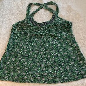 Women’s Green and Purple Floral Camisole by Hazel